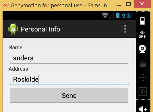 Personal info